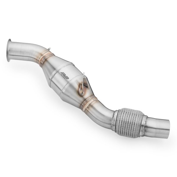 RM Motors Downpipe for BMW 1er 116d E81 - without DPF - with Sports Catalyst (100 CPSI, Euro 3) - 63,5mm / 2,5"