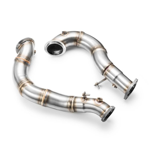 RM Motors Downpipe for BMW 3er 335i xDrive E90 - without Catalyst - 76mm / 3"
