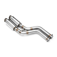 RM Motors Downpipe for BMW 3er Cabrio M3 3.2 E46 - without Catalyst - 63,5mm / 2,5"