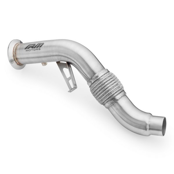 RM Motors Downpipe for BMW 5er Touring 525xd E61 - without Catalyst - 76mm / 3"
