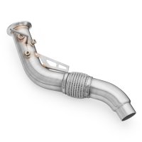 RM Motors Downpipe for BMW 5er Touring 525xd E61 - without Catalyst - 76mm / 3"