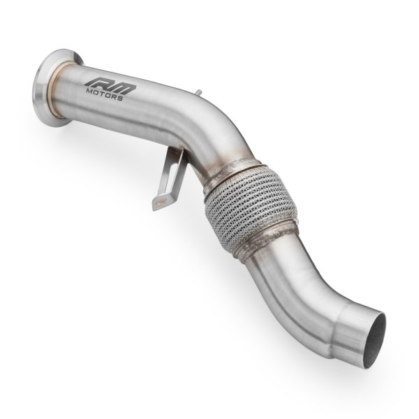 RM Motors Downpipe for BMW 3er Touring 335d E91 - without DPF - without Catalyst - 76mm / 3"
