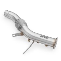 RM Motors Downpipe for BMW 7er 740d xDrive F01 F02 F03 F04 - without DPF - without Catalyst - 76mm / 3"
