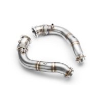RM Motors Downpipe for BMW X6 M E71 E72 - without Catalyst - 76mm / 3"
