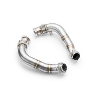RM Motors Downpipe for BMW 5er Gran Turismo 550i F07 - without Catalyst - 76mm / 3"