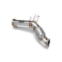 RM Motors Downpipe for BMW 7er 750d xDrive F01 F02 F03 F04 - without DPF - without Catalyst - 89mm / 3,5"