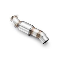 RM Motors Downpipe for BMW 6er Cabrio 640i F12 - with Sports Catalyst (100 CPSI, Euro 3) - 89mm / 3,5"
