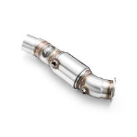 RM Motors Downpipe for BMW 6er Cabrio 640i F12 - with Sports Catalyst (100 CPSI, Euro 4) - 89mm / 3,5"
