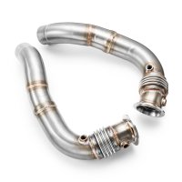 RM Motors Downpipe for BMW 6er Coupe M6 F13 - without Catalyst - 76mm / 3"