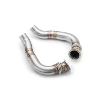 RM Motors Downpipe for BMW 6er Cabrio M6 F12 - without Catalyst - 76mm / 3"