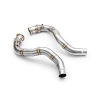 RM Motors Downpipe for BMW X6 xDrive50i F16 F86 - without Catalyst - 76mm / 3"