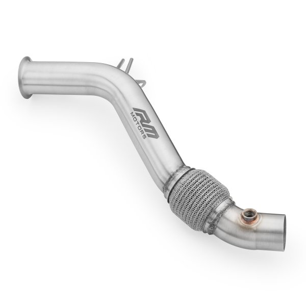 RM Motors Downpipe for BMW 3er 320d F30 F80 - without DPF - without Catalyst - 63,5mm / 2,5"