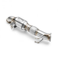 RM Motors Downpipe for Ford Focus III Turnier 2.0 ST - with Sports Catalyst (100 CPSI, Euro 3) - 76mm / 3"