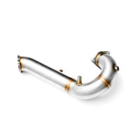 RM Motors Downpipe for Audi A5 Cabriolet 2.7 TDI 8F7 - without DPF - without Catalyst - 76mm / 3"