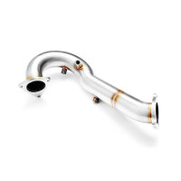 RM Motors Downpipe for Audi A5 2.7 TDI 8T3 - without DPF - without Catalyst - 63,5mm / 2,5"