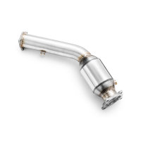RM Motors Downpipe for Audi A5 2.0 TFSI 8T3 - with Sports Catalyst (100 CPSI, Euro 4) - 76mm / 3"