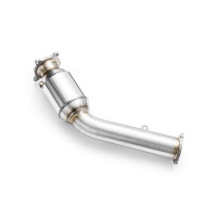 RM Motors Downpipe for Audi A5 2.0 TFSI 8T3 - with Sports Catalyst (100 CPSI, Euro 4) - 76mm / 3"