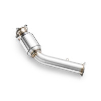 RM Motors Downpipe for Audi A5 Cabriolet 2.0 TFSI 8F7 - with Sports Catalyst (100 CPSI, Euro 3) - 76mm / 3"