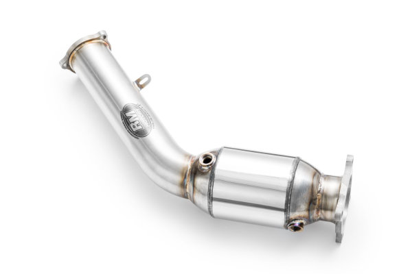 RM Motors Downpipe for Audi A4 2.0 TFSI 8K2, B8 - with Sports Catalyst (100 CPSI, Euro 3) - 63,5mm / 2,5"