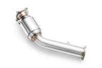 RM Motors Downpipe for Audi A5 Cabriolet 2.0 TFSI 8F7 - with Sports Catalyst (100 CPSI, Euro 4) - 63,5mm / 2,5"