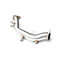 RM Motors Downpipe for Audi A5 2.0 TDI 8T3 - without DPF - without Catalyst - 63,5mm / 2,5"