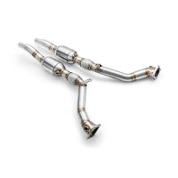 RM Motors Downpipe for Audi A4 S4 quattro 8D2, B5 - with Sports Catalyst (100 CPSI, Euro 3) - 63,5mm / 2,5"
