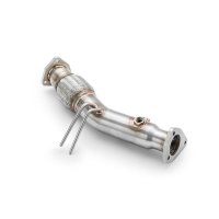 RM Motors Downpipe for Audi A4 Cabriolet 2.0 TDI 8HE - without DPF - without Catalyst - 63,5mm / 2,5"