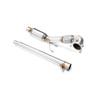 RM Motors Downpipe for Audi A3 S3 quattro 8P1 - with Sports Catalyst (200 CPSI, Euro 3) - 76mm / 3"