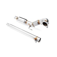 RM Motors Downpipe for Skoda Octavia II Combi 2.0 RS 1Z5 - with Sports Catalyst (200 CPSI, Euro 4) - 76mm / 3"