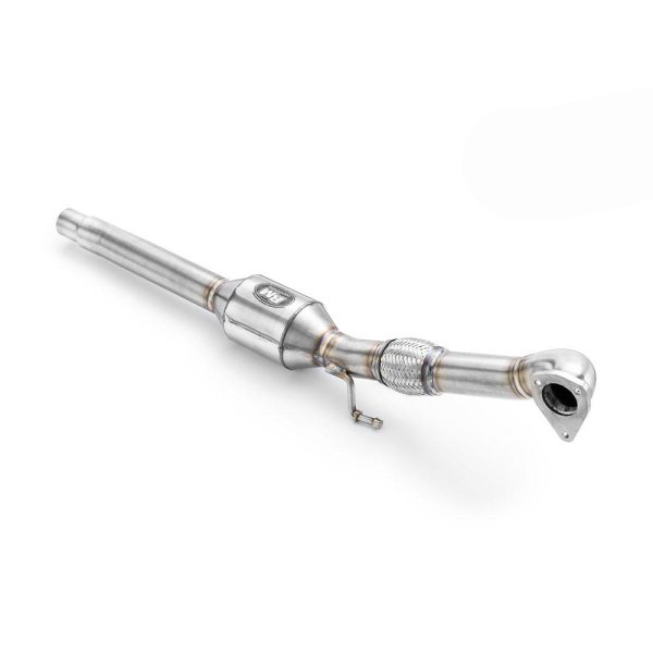 RM Motors Downpipe for Seat Leon 1.9 TDi 1M1 - with Sports Catalyst (100 CPSI, Euro 4) - 63,5mm / 2,5"