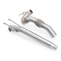RM Motors Downpipe for Audi A3 Cabriolet 2.0 TDI 8P7 - without DPF - without Catalyst - 76mm / 3"