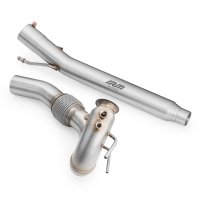 RM Motors Downpipe for VW Jetta III 2.0 TDI 1K2 - without DPF - without Catalyst - 76mm / 3"