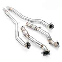 RM Motors Downpipe for Audi A6 Avant RS6 quattro 4G5, 4GD, C7 - without Catalyst - 76mm / 3"