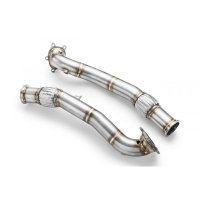 RM Motors Downpipe for Audi A7 Sportback S7 quattro 4GA - with Sports Catalyst (200 CPSI, Euro 3) - 76mm / 3"