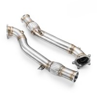 RM Motors Downpipe for Audi A7 Sportback RS7 quattro 4GA, 4GF - without Catalyst - 76mm / 3"