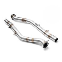 RM Motors Downpipe for Audi A7 Sportback RS7 quattro 4GA, 4GF - without Catalyst - 76mm / 3"