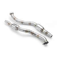 RM Motors Downpipe for Audi A7 Sportback RS7 quattro 4GA, 4GF - with Sports Catalyst (100 CPSI, Euro 3) - 76mm / 3"
