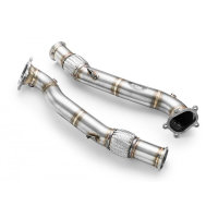 RM Motors Downpipe for Audi A7 Sportback RS7 quattro 4GA, 4GF - with Sports Catalyst (100 CPSI, Euro 3) - 76mm / 3"