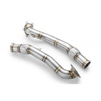 RM Motors Downpipe for Audi A7 Sportback RS7 quattro 4GA, 4GF - with Sports Catalyst (200 CPSI, Euro 3) - 76mm / 3"
