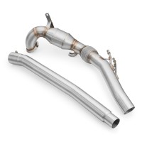 RM Motors Downpipe for Skoda Superb III Kombi 2.0 TSI 4x4 3V5 - with Sports Catalyst (100 CPSI, Euro 3) - 76mm / 3"