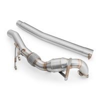 RM Motors Downpipe for VW Arteon 2.0 TSI 4motion 3H7 - with Sports Catalyst (200 CPSI, Euro 3) - 76mm / 3"