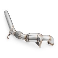RM Motors Downpipe for Skoda Superb III Kombi 1.8 TSI 3V5 - with Sports Catalyst (100 CPSI, Euro 3) - 76mm / 3"
