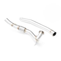 RM Motors Downpipe for Audi A3 Limousine 2.0 TFSI quattro 8VM, 8VS - without Catalyst - 76mm / 3"