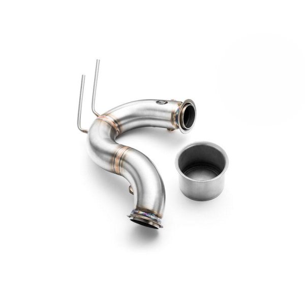 RM Motors Downpipe for Seat Leon 1.6 TDi 5F - without DPF - without Catalyst - 63,5mm / 2,5"