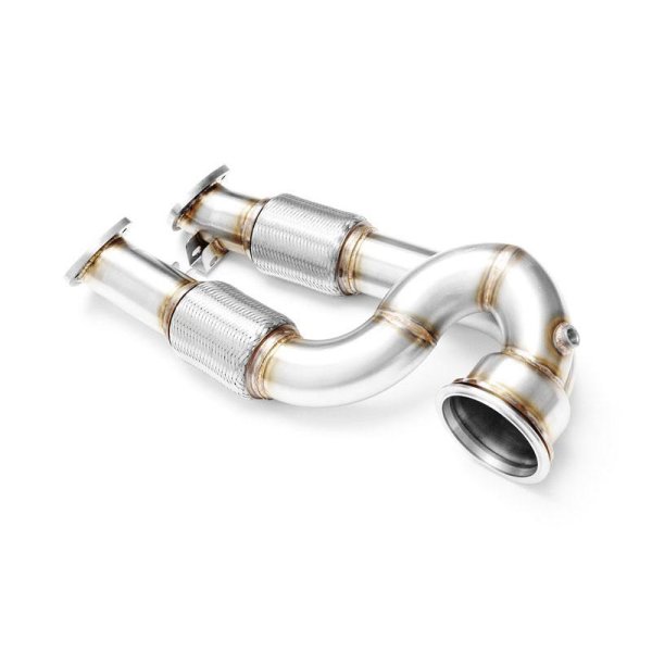 RM Motors Downpipe for Audi Q3 RS performance 2.5 quattro 8UB, 8UG - without Catalyst - 76mm / 3"