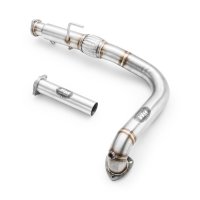 RM Motors Downpipe for Saab 44629 2.0 T BioPower D75, D79, E79, YS3F - without Catalyst - 76mm / 3"