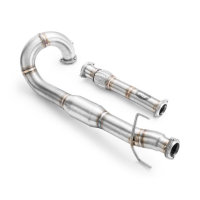 RM Motors Downpipe for Saab 44690 2.0 T YS3E - with Sports Catalyst (100 CPSI, Euro 4) - 76mm / 3"
