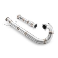 RM Motors Downpipe for Saab 9-5 Kombi 2.0 T BioPower YS3E - without Catalyst - 76mm / 3"