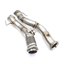RM Motors Downpipe for BMW X4 M Competition F98, G02 - without Catalyst - 76mm / 3"