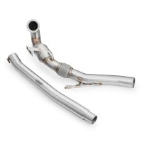 RM Motors Downpipe for Audi A3 Limousine S3 quattro 8VS - without Catalyst - with Silencer - 76mm / 3"
